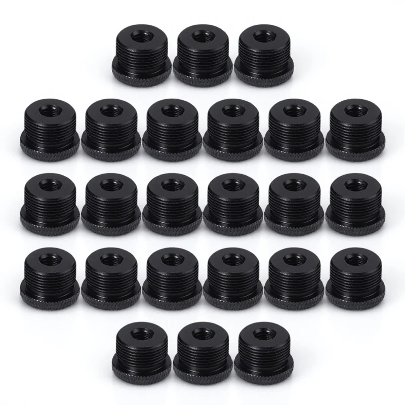 30pcs Microphone Stand Adapter 3/8 Female To 5/8 Male Mic Thread Adapter For Mic Boom Stand Screw Conversion Connector
