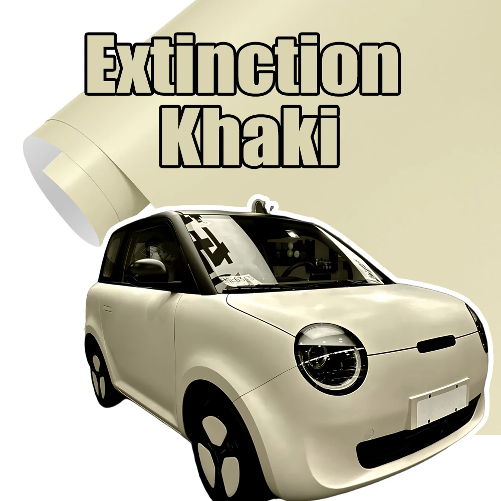 

Car PET Wrap Film Extinction Khaki Decor Film Car Wrap DIY Adhesive Sticker Bubble Free For Car Motorcycle Computer Skin Decals