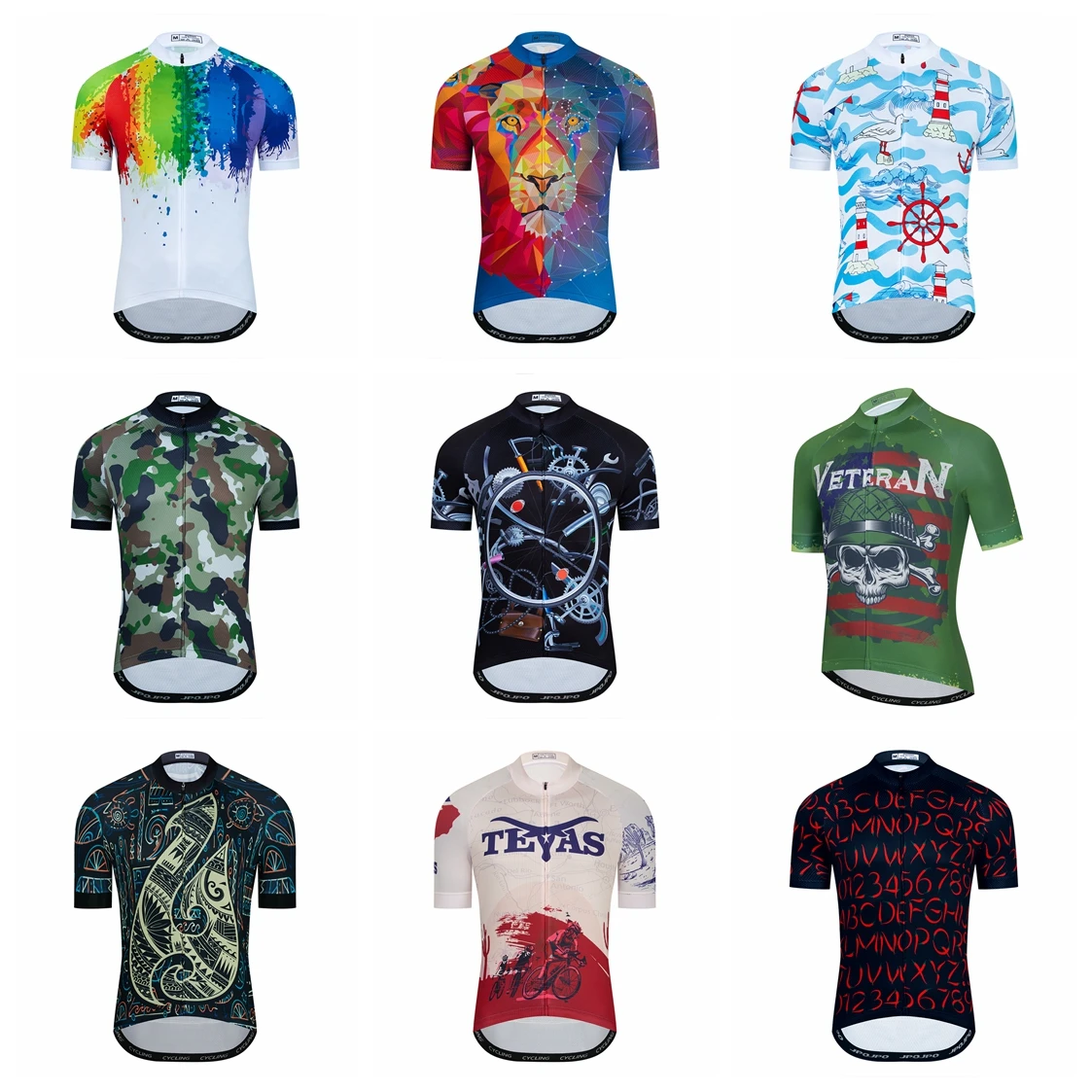 Cycling Jersey Men Bike Top Bicycle Riding Clothing Mountain Road MTB Shirt Pocket Summer Cyclist Clothes apparel Outfits Wolf