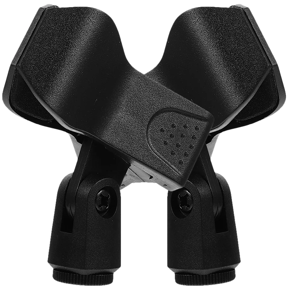 2 Pcs Microphone Clip Reliable Universal Stand Accessories Wireless Microphones