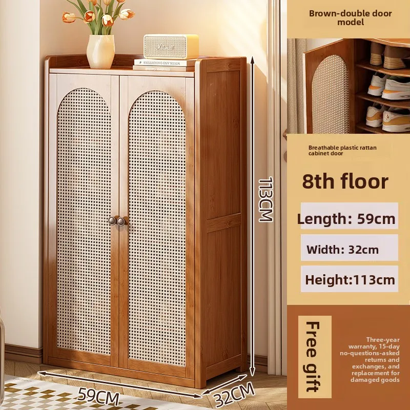 

Shoe cabinet multi-layer household entrance small narrow shoe rack simple rental room dust-proof storage shelf