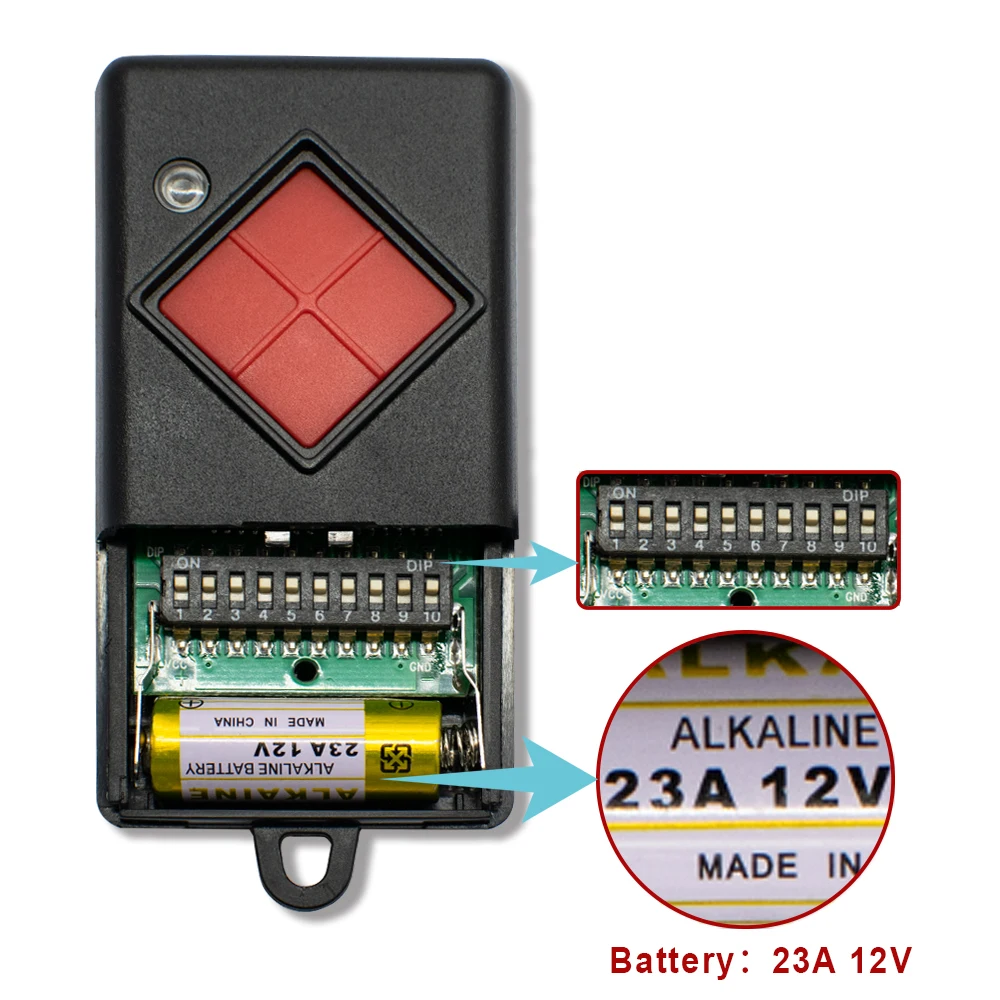 Imagem -04 - Transmissor Portátil sem Fio para Porta de Garagem Canal Botões 40mhz 40.685mhz Transporte Mahs4001 Mahs40-04