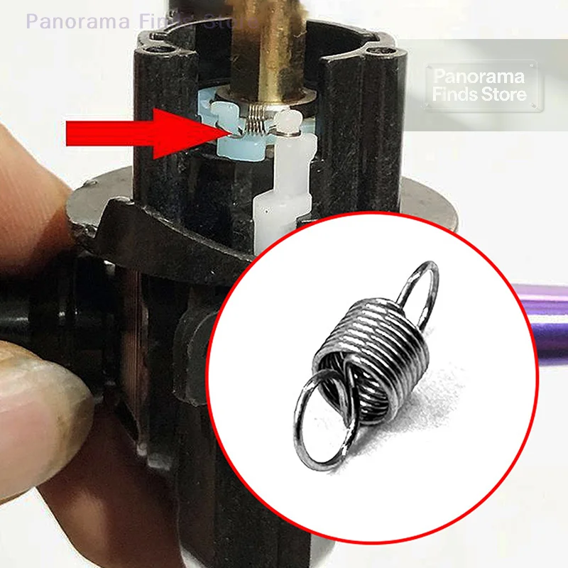 10 unidades de accesorios de resorte de extensión para carretes de pesca - Resorte de retorno para carretes de spinning, interruptor de inversión y resorte de brazo oscilante para carrete