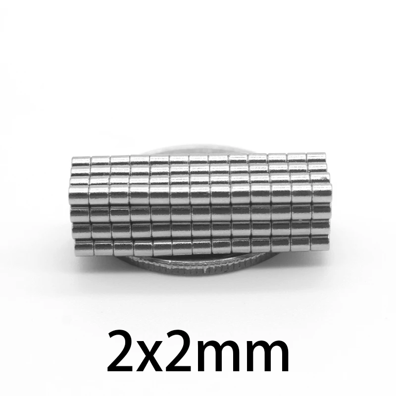 2x2mm Magnet Disc 2x2 Mini Small Round Powerful Magnets 2*2mm For Home Refrigerators, Offices DIY 2*2mm