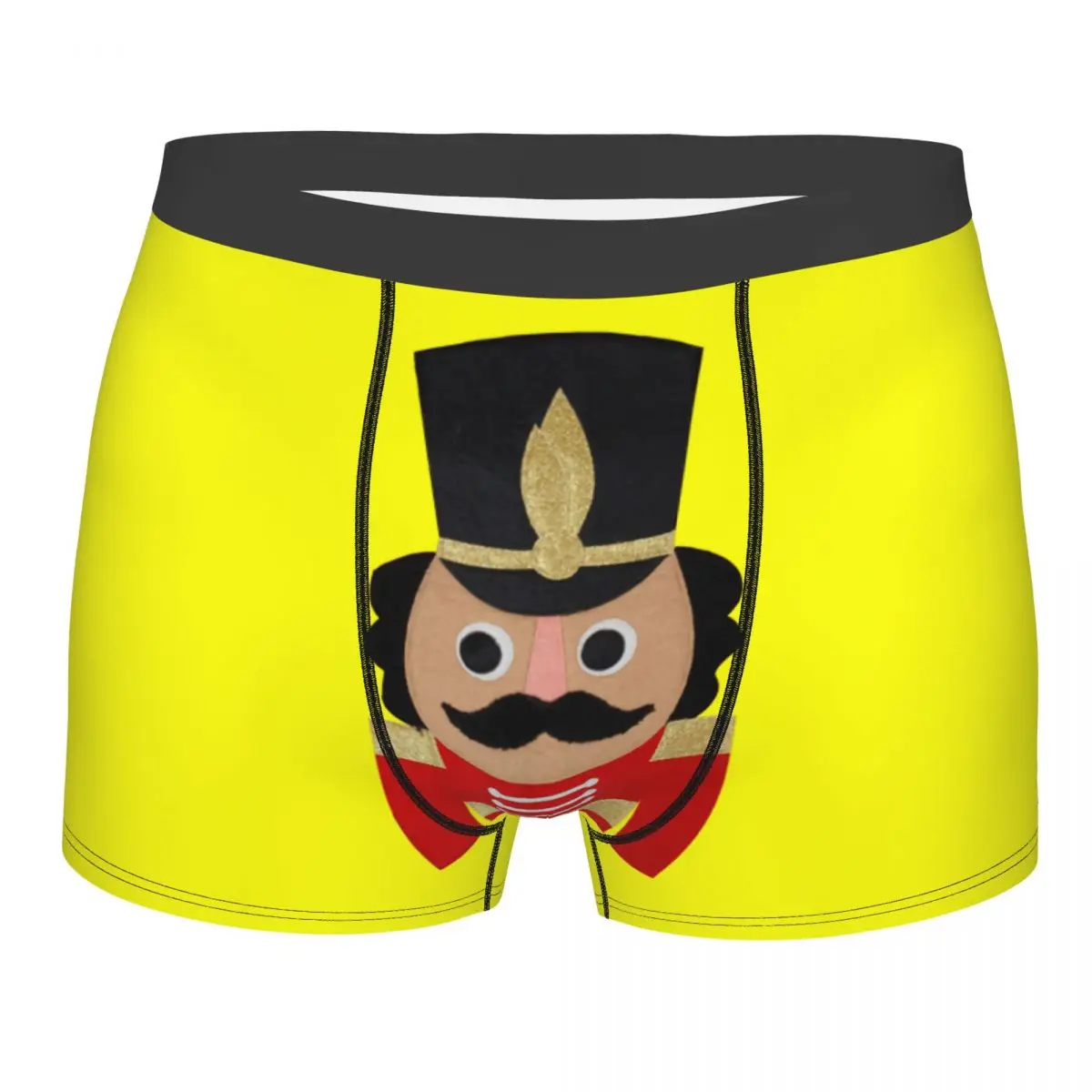 

Custom Cartoon Soldier Toy Christmas Nutcracker Underwear Men Stretch Boxer Briefs Shorts Panties Soft Underpants For Male