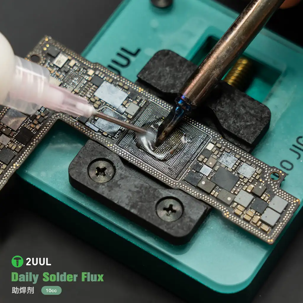 2UUL-Solda Flux PCB Motherboard Soldagem Consumíveis, iPhone Eletrônica, Microsoldering Trabalho Reparação, Universal, SC14, 10CC