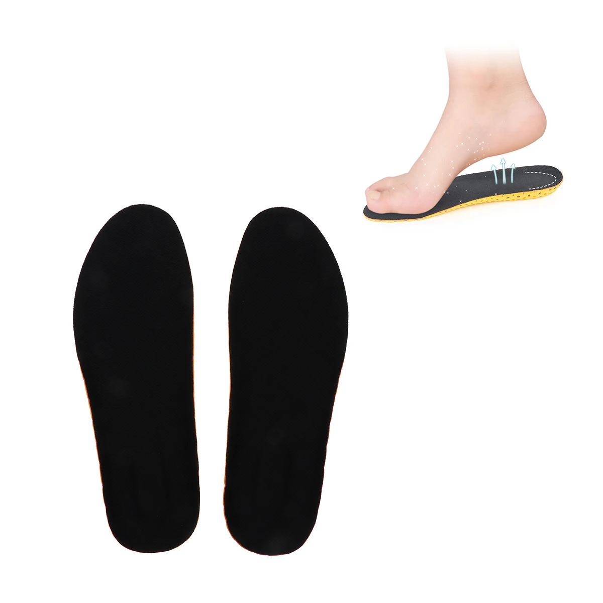 

Honeycomb Sports Insoles Absorption Damping Cushion Unisex Feet Pads Shock Proof Ergonomic Anti Fatigue Massage Reduced Pain