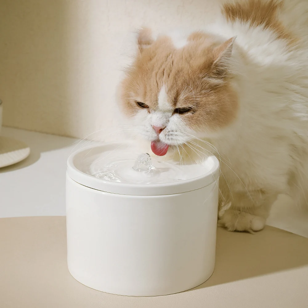 Water Dispenser Cat Automatic Water Dispenser, Pet Ceramic Bowl, Dog Bowl Water Dispenser, Circulation And Flow