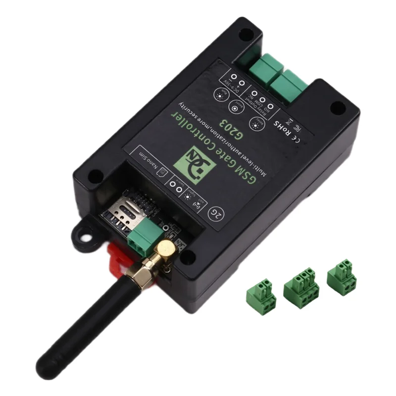 ABAC-GSM Remote Control Relay Switch G203 2G Mobile Phone Operated Door & Gate Controller Door Opener