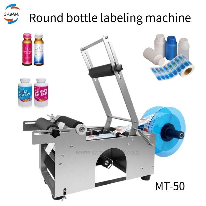 

Economical Semi-automatic bottle labeling machine,manual labeling machine for small round bottle