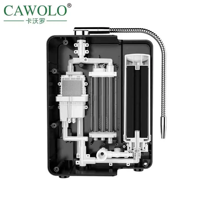 Cawolo brand 9 plates under sink faucet water ionizer high ph