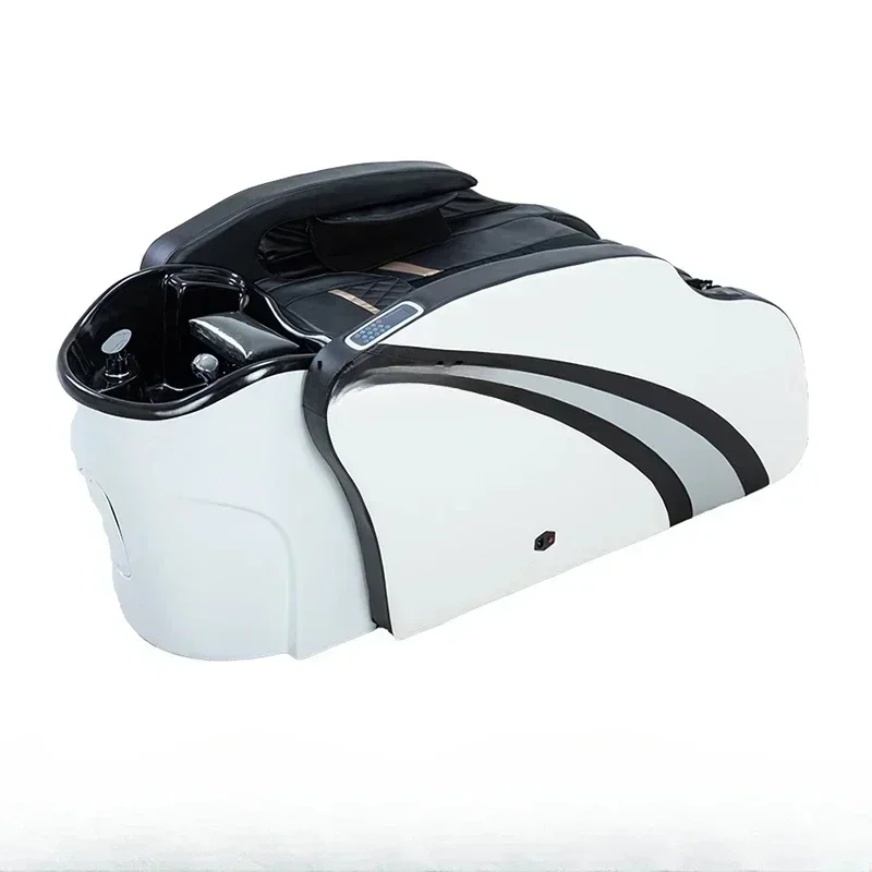 Electric Massage Shampoo Bed Barber Shop Head Therapy Facial Bed Automatic Flushing Bed