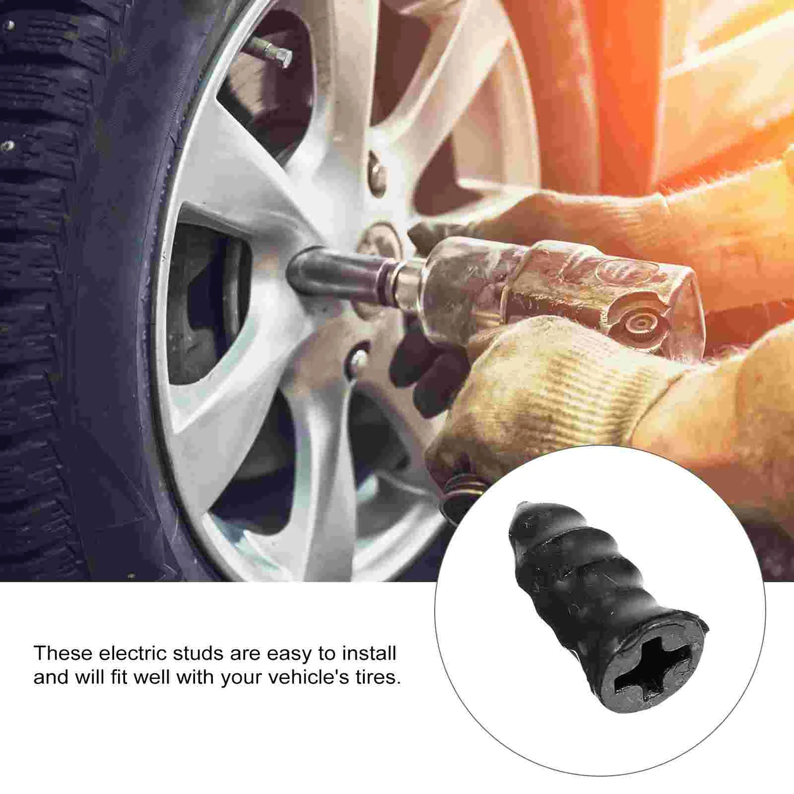 10 Pcs Vacuum Stud Tire Sealant Motorcycle Tires Pedal Anti- Slip Screw Auto Repair Car Supplies