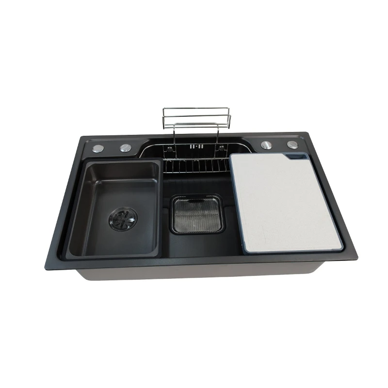 

Kitchen Sink 304 Stainless Steel Large Multifunctional Kitchen Vegetable Basin Dishwashing