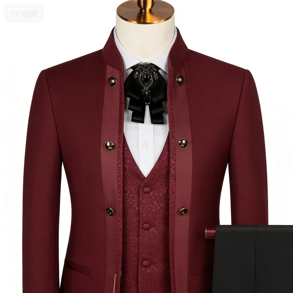 Heren driedelig pak met bloeme - Formal Wear For Men In Wedding recensie en prijs