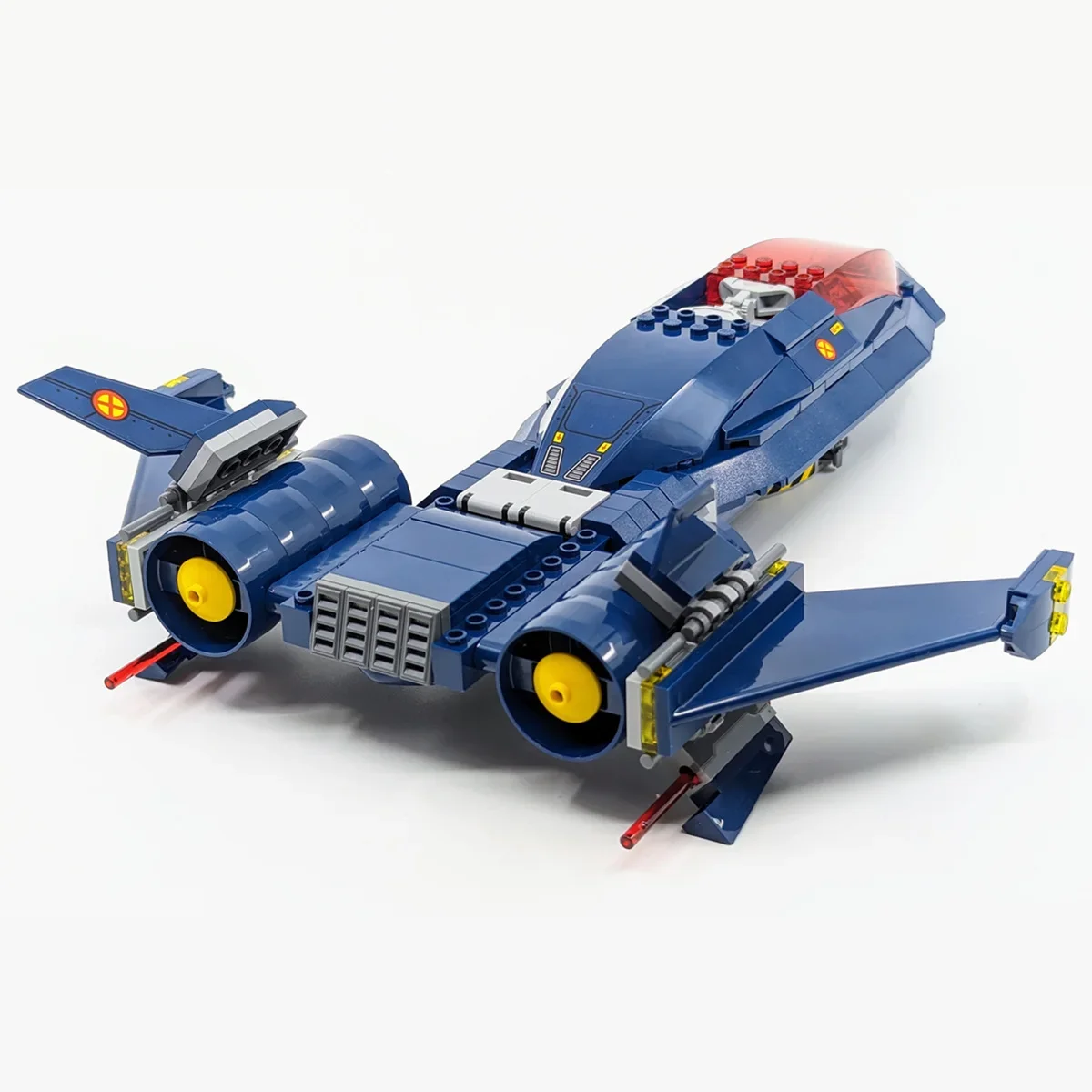 أبطال طائرات المعركة الأبطال الخارقين X-JET 97 Blackbird Airforce SR-71 طائرة سفينة الفضاء نموذج بنة الطوب لعبة هدية #6