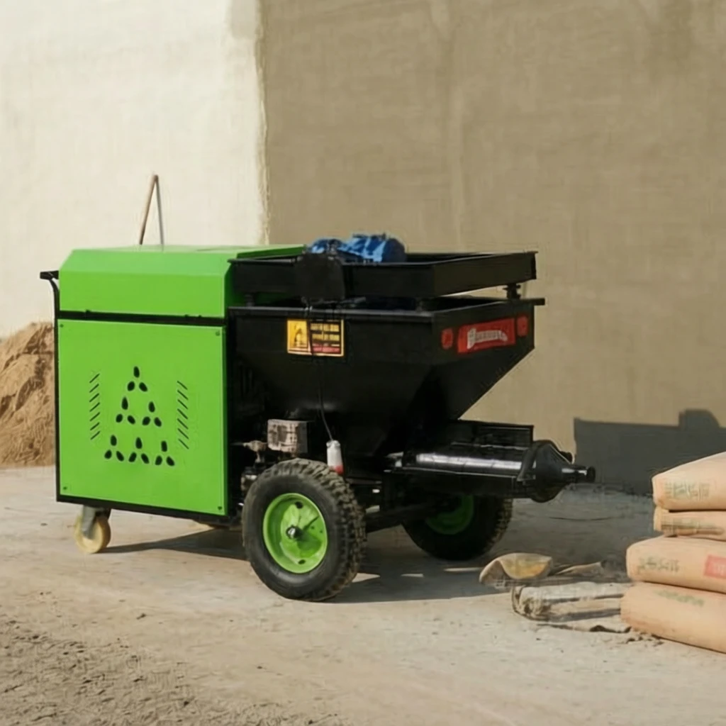 Cement Mortar Sprayer 4KW 220V/380V Optional Wall Plaster Spraying Machine Factory Direct
