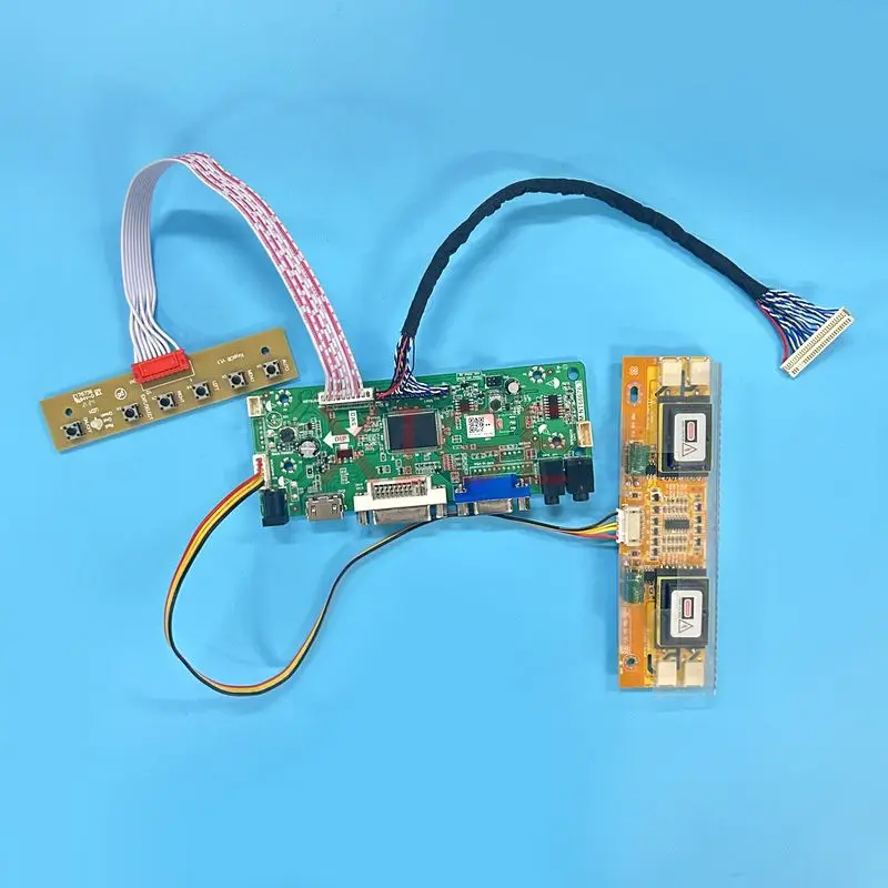 

MNT68676 LCD Controller Board Fit HT190E01 HT170E01 HT170EX1 VGA DVI Display 1280*1024 4CCFL HDMI-Compatible 30Pin LVDS Kit DIY