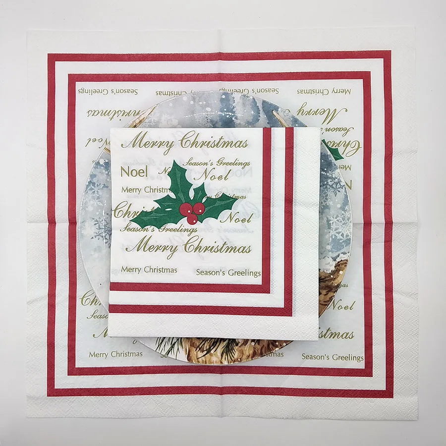 Рисунок 6 - Салфетки с Рождеством