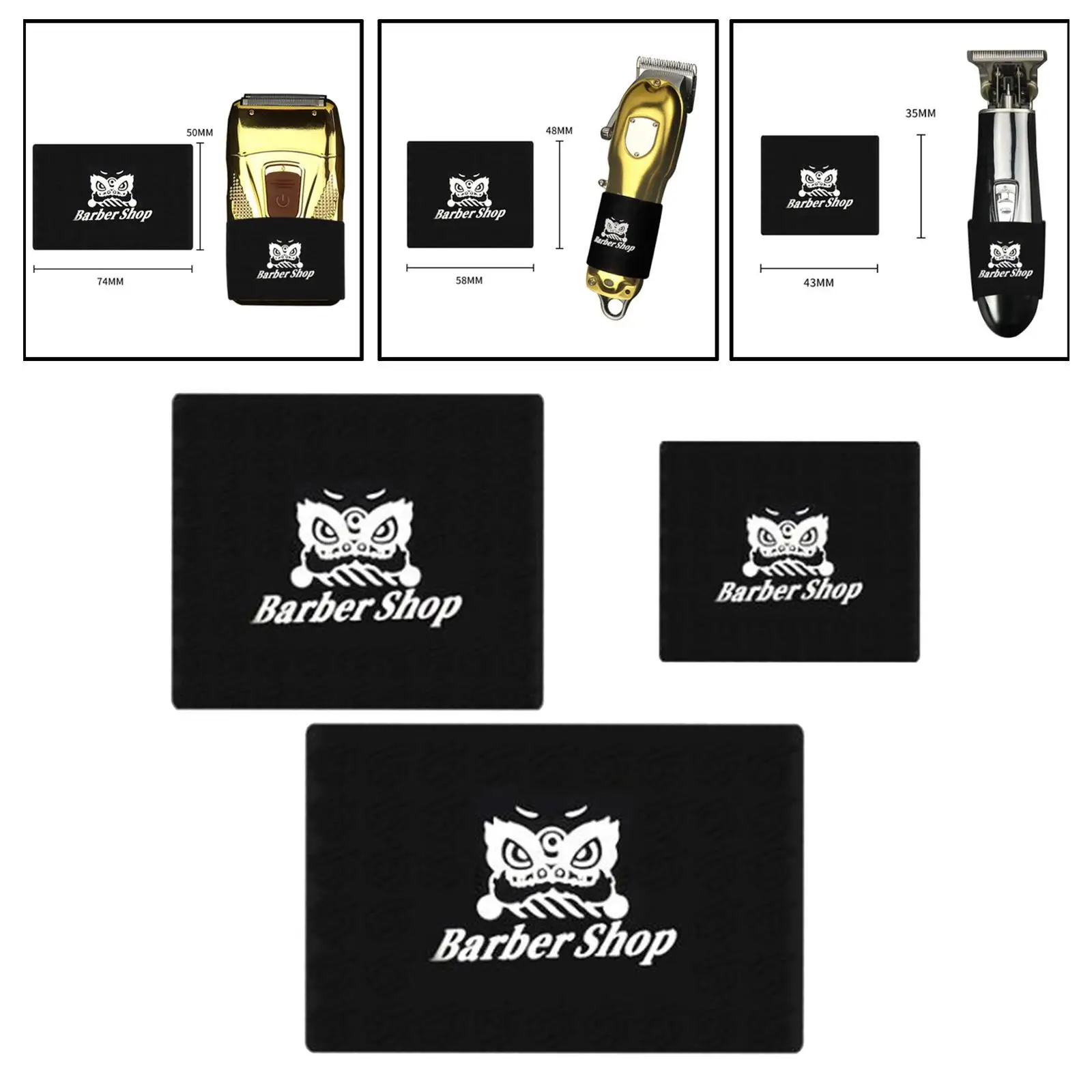 

3Pcs Hair Bands Sleeve Tools for Barber Easy to Install and Remove