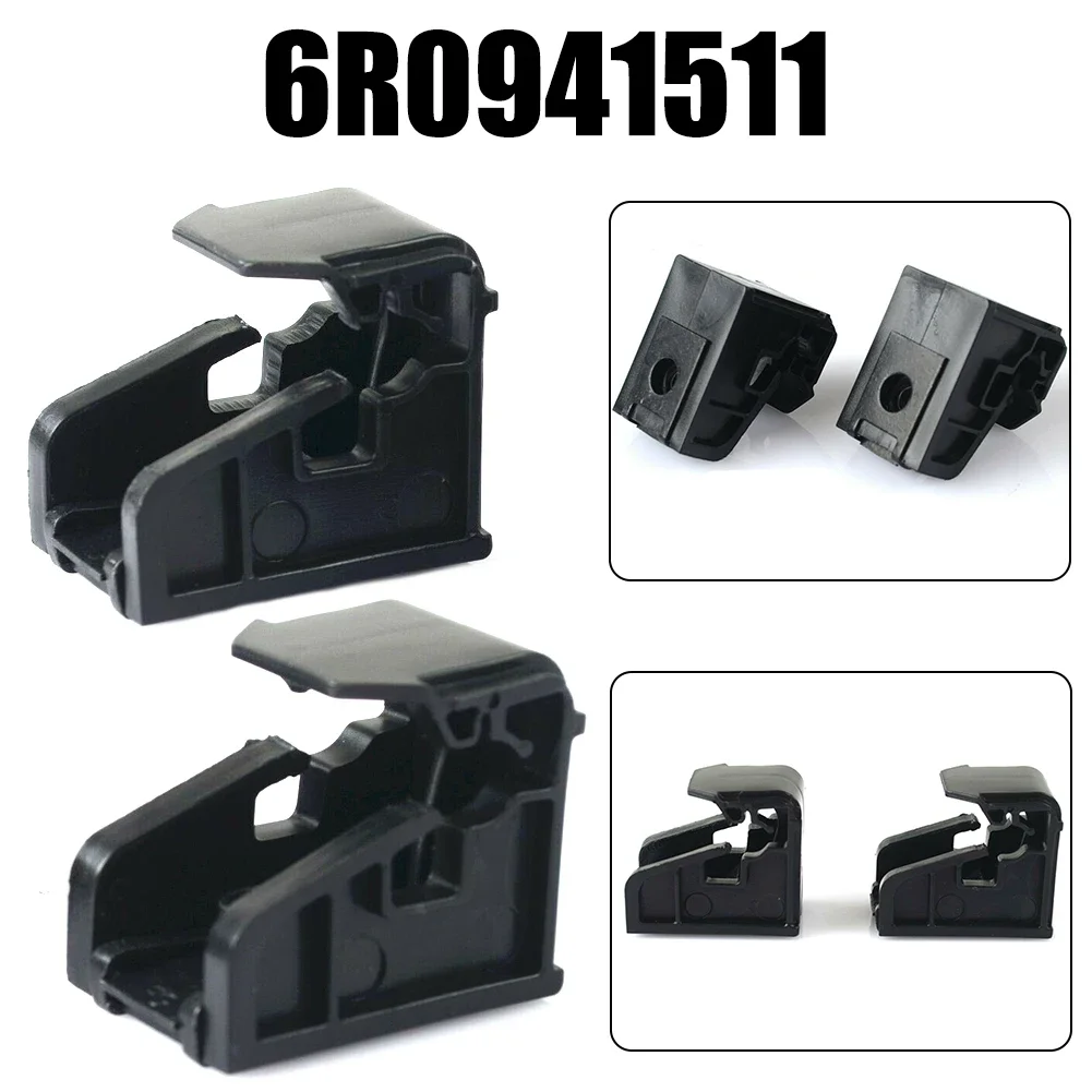 2PCS New Headlight Repair Kit Bracket Mount Clip Left Or Right For-Volkswagen Polo 6R #6R0941511 Car Accessories