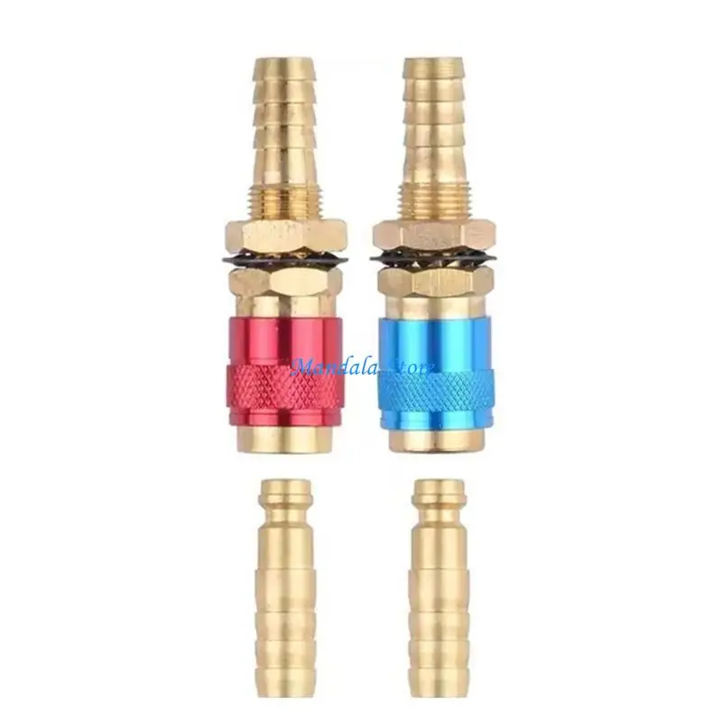 U2JC Pack of 2 Welding Torches M 8 Brass Quickly Disconnects Fittings Gas Water