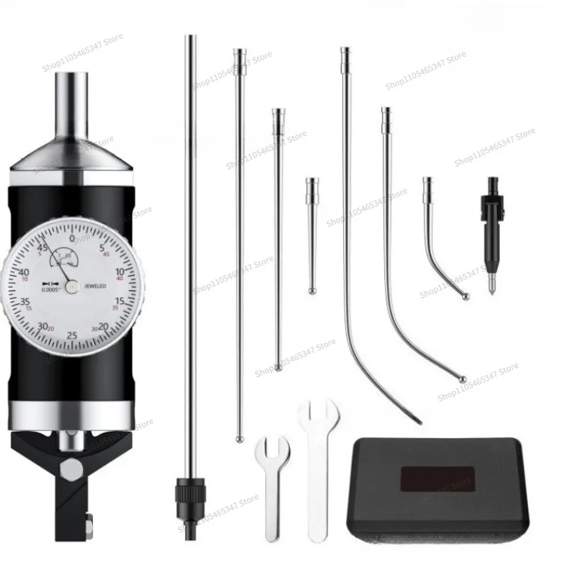 For Coaxial Centering Indicator, Center Finding Gauge 6 Drill 0-3MM 0.01 Fixed Center Lever, Dial Table Edge Finder