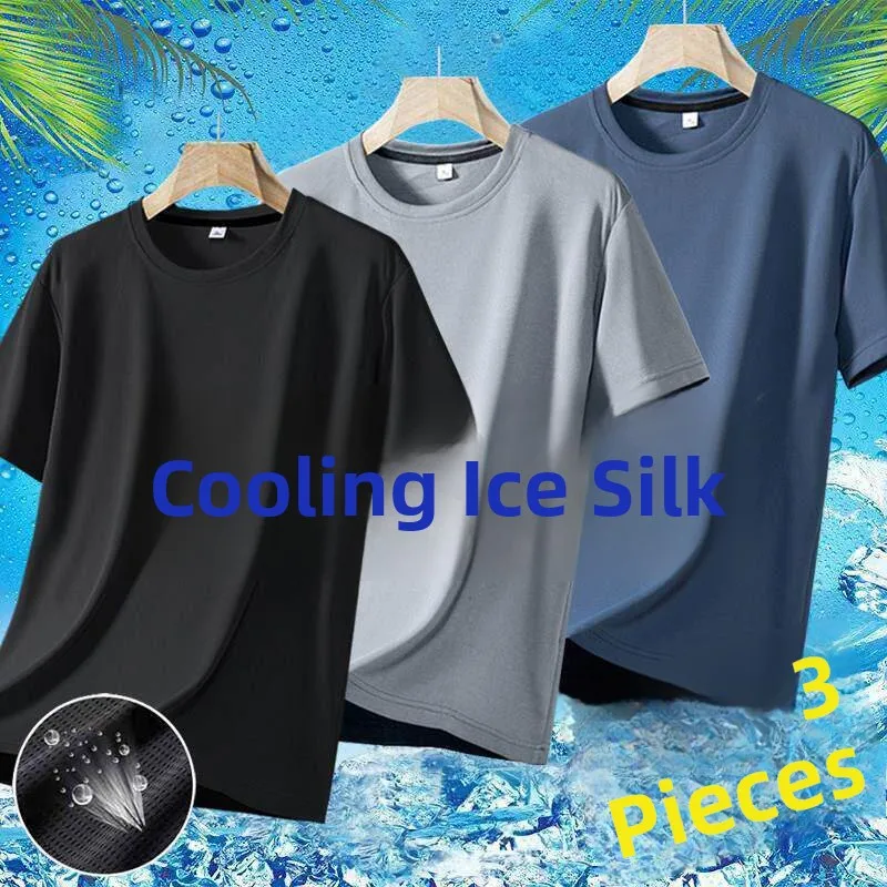 Women's Short Sleeve T-Shirt Ice Silk Workwear Resistant to Wear And Dirt Breathable Summer Clothes for Daily Commute