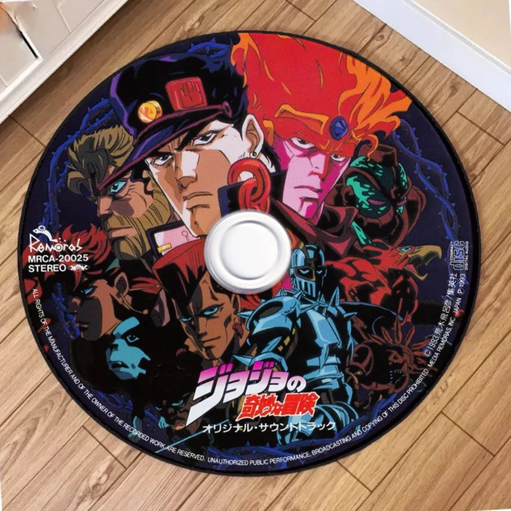 

Ковер в стиле аниме JoJo's Bizarre Adventure — круглый моющийся напольный коврик для гостиной, спальни, прихожей, ванной комнаты — ковер в японском стиле