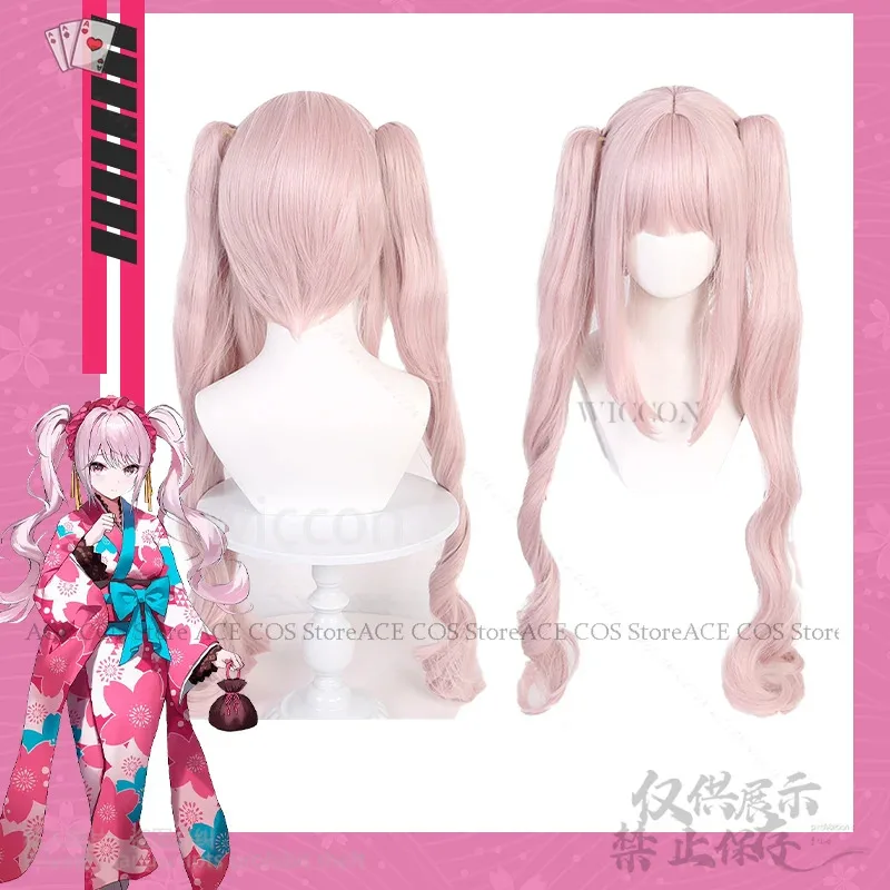 

Anime Game NIKKE：The Goddess Of Victory Cosplay Alice Anime Japanese Yukata Kimono Sakura Pink Wigs Jirai Wiccon Cosplay VXFGV
