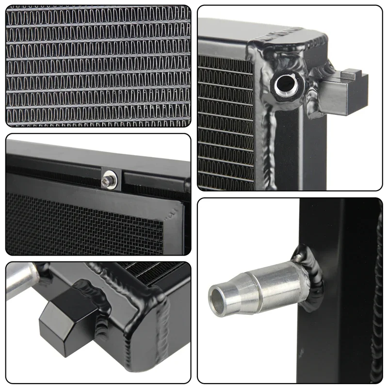 Front Mount Heat Exchanger Radiator and Cover Upgrade for M2C M3 M4 F80 F82 F87 S55 2015 - 2019 Black/Silver