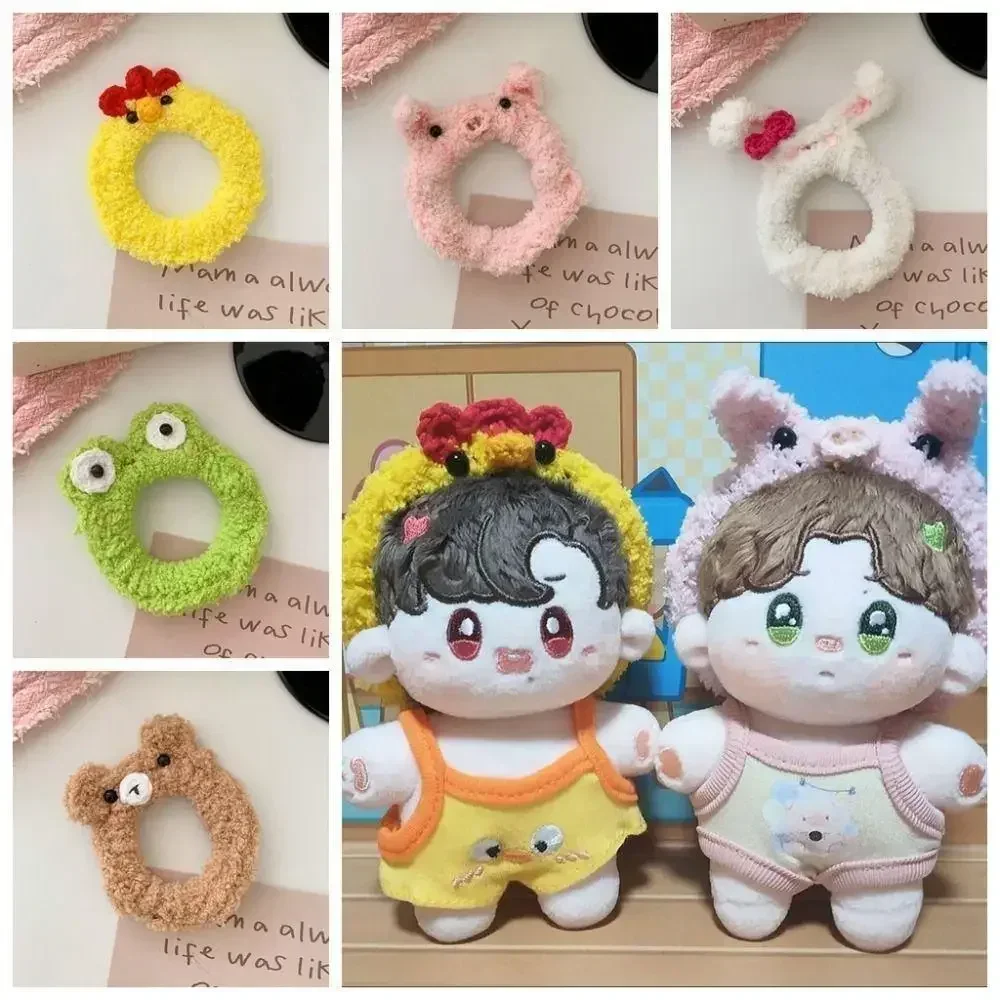 Cute Plush Cartoon Animal Hair Rope Hair Protection Hair Band Female Autumn Winter Fluffy Hair Accessories for Women Girls Dolls