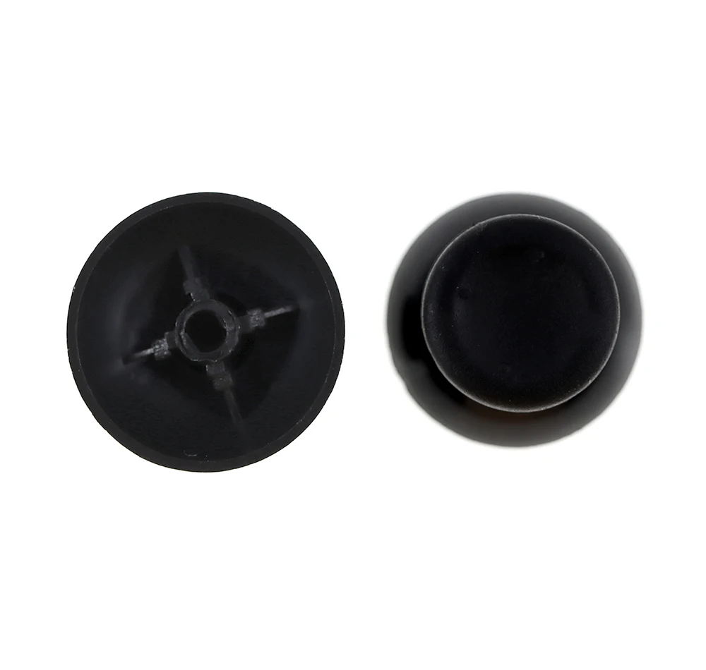 100 pçs preto cinza novo 3d analógico vara capa de plástico polegar joystick cogumelo tampa para xbox360 controlador sem fio