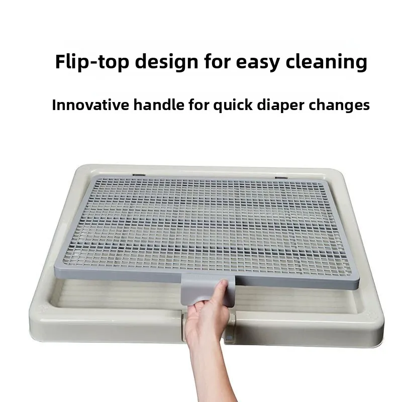 

Большой умный туалет для собак Smart Paws, приподнятая крышка, туалет для корги, квадратной формы, не складной, с пластиковым дном из полипропилена, для мультифункционального использования