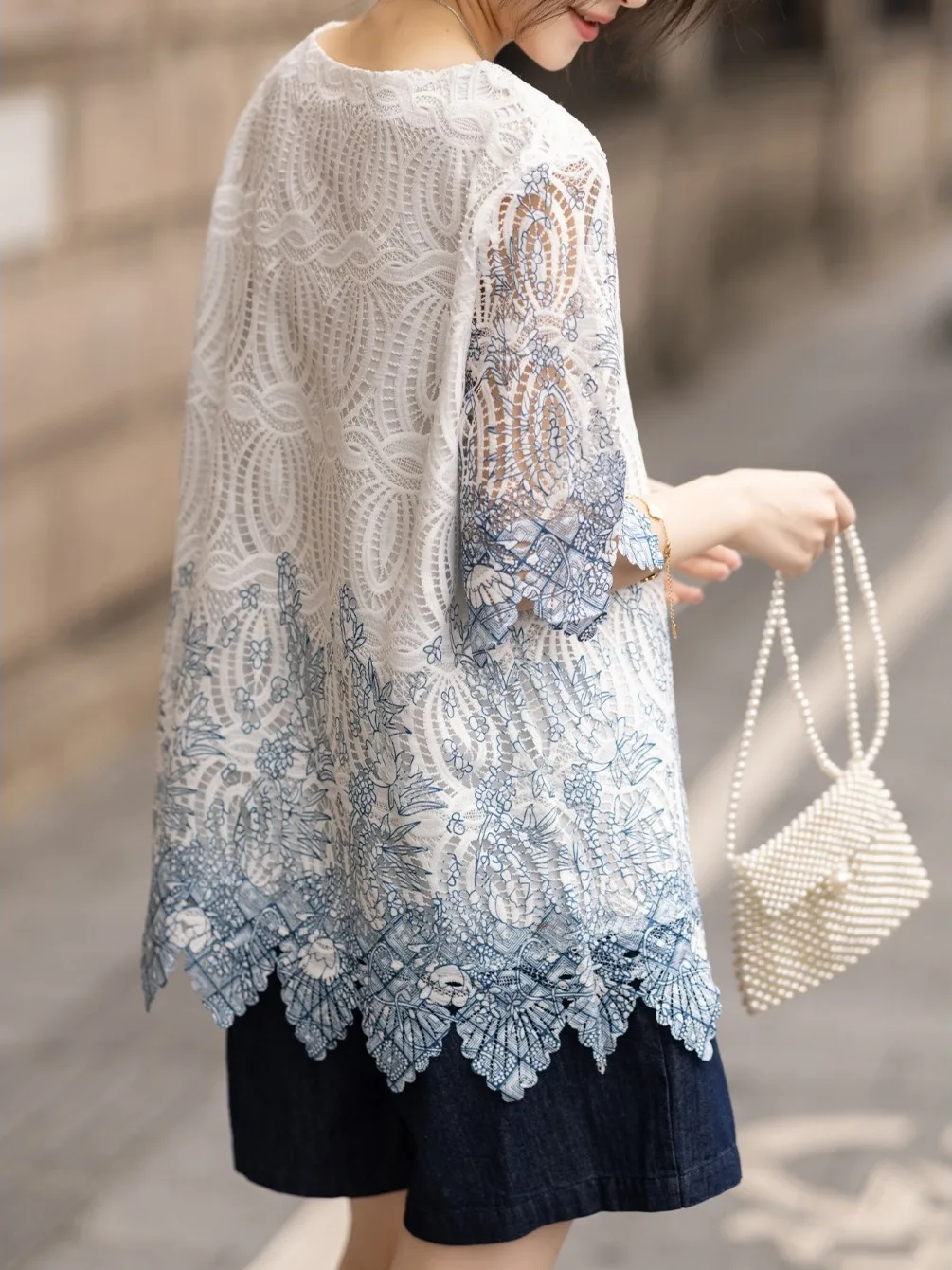 

Ele Slimming Women's irt Large Size Unique Beautiful Design Summer New Sle Faionable Print round Ne ort Sve