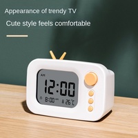 LED electronic temperature and humidity meter students use smart alarm clock clock multi-function bedside glow-in-the-dark timer