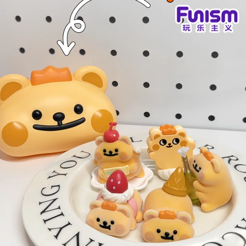 

Genuine Funism Bear Worm Sweetheart Party Series Blind Box Cute Mystery Box Bear Worm Mini Figurine Ornament Trendy Gift Toys