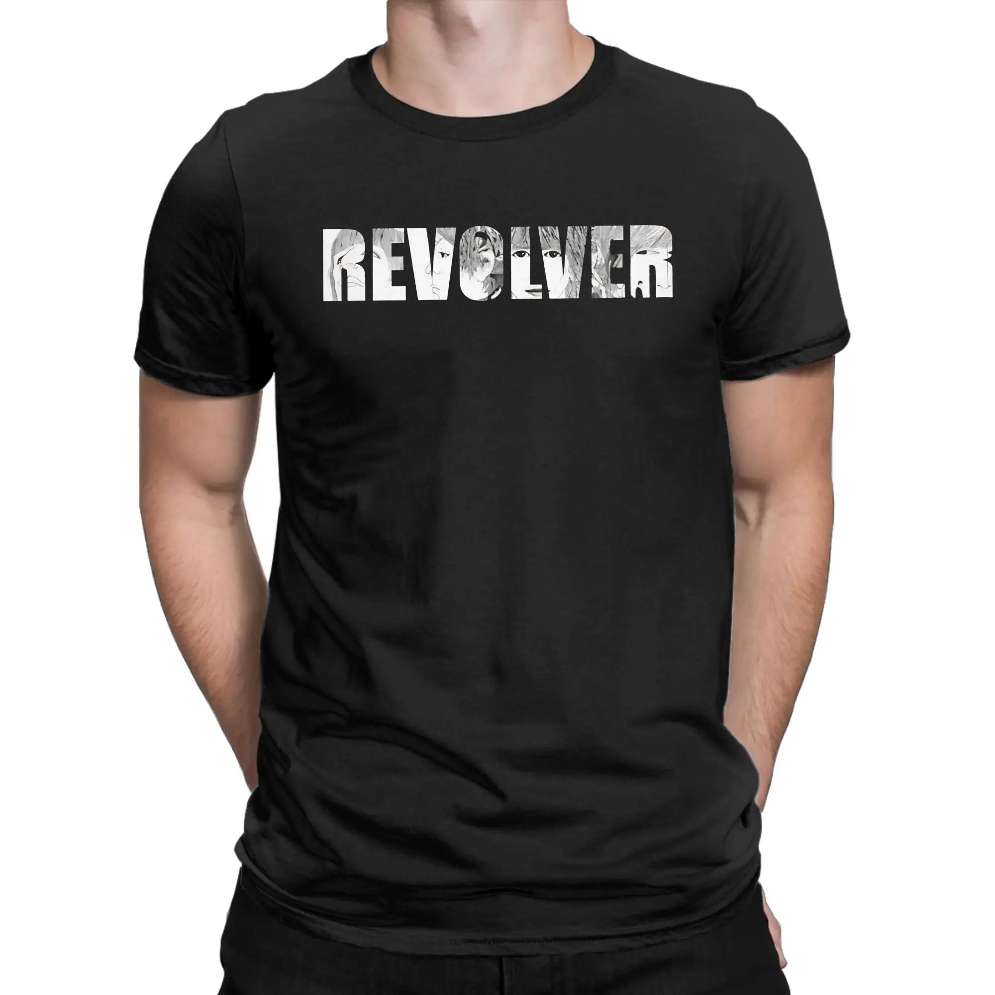 The Beatles Revolver Album T Shirt Men Cotton Unique T-Shirts Crewneck  Tee Shirt Short Sleeve Tops Plus Size