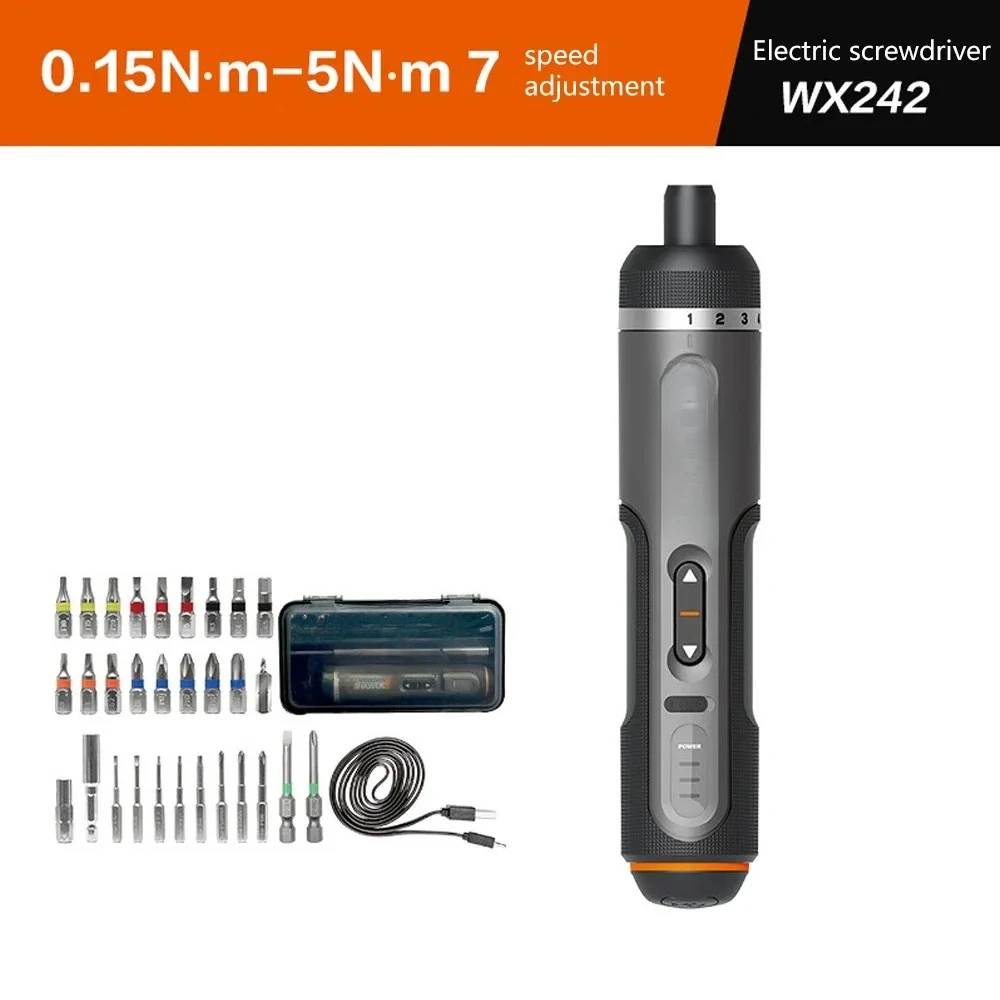 WX242 Mini Electric Drill Home Repair Tool Set Portable Smart DC 4V Cordless Power Screwdriver Set