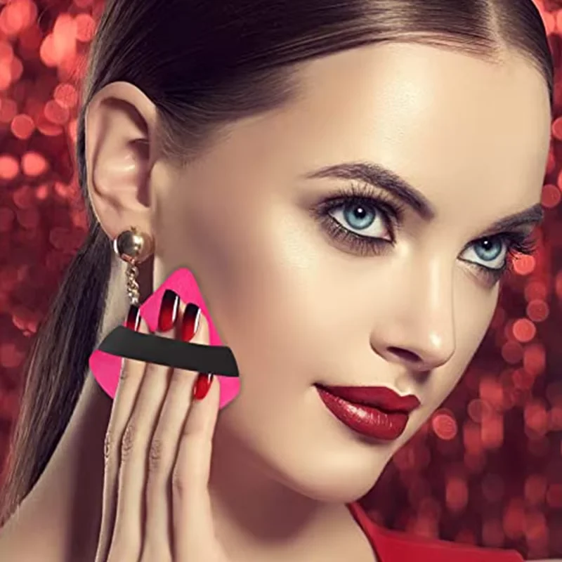 6Pcs Soft Powder Puff  Velour Triangular Powder Puff For Loose Powder Body Cosmetic Foundation Beauty Sponge Women Makeup Tools