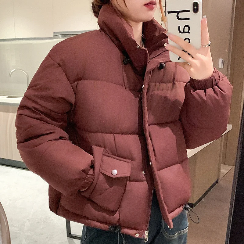 Fashion Short Cotton Jacket Large Size Women Cotton Overcoat Parka 2024 New Autumn Winter Jacket Cold Proof Warm Outerwear