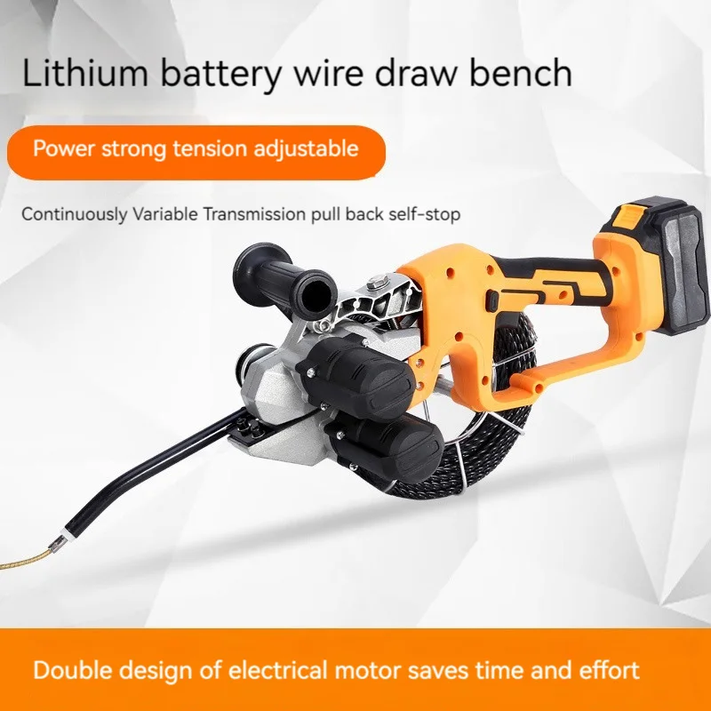 

Lithium Battery Threading Machine, Fully Automatic Electrical Threading Tools, Electric Cable Pulling Threading Devive