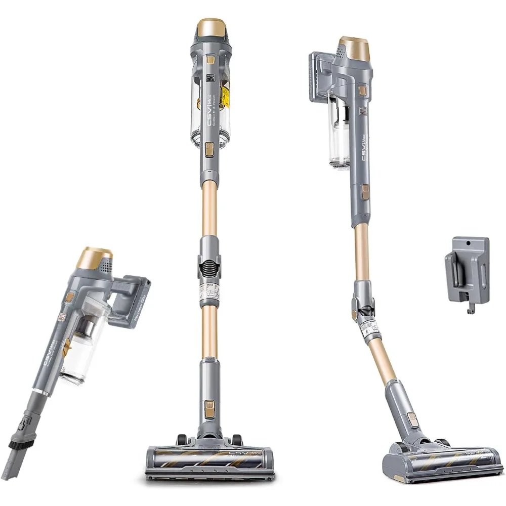 Brushless Cordless Stick Vacuum with EasyReach Wand, Lightweight Cleaner 2-Speed Power Control