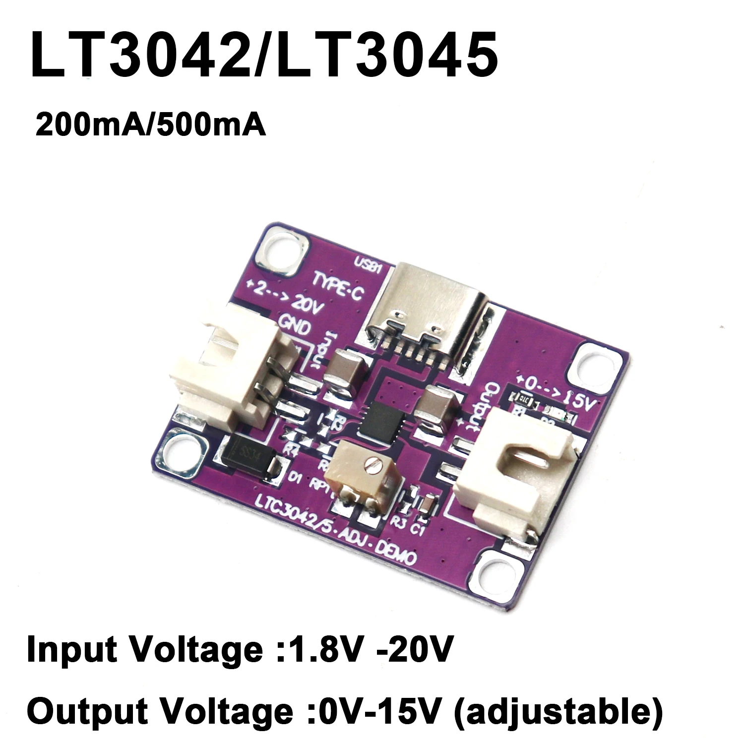 LT3045 LT3042 Single Power Linear Regulator Low Noise Ripple Radio Frequency RF Microwave Power Supply 3.3V 5V 12V 15V Audio