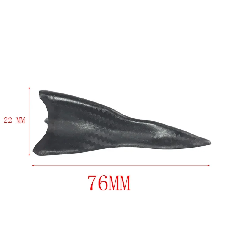 UNIVERSAL 10Pcs Carbon Fiber Design-Looking Color VORTEX GENERATOR FLEXIBLE PP EVO-STYLE ROOF SHARK FINS SPOILER