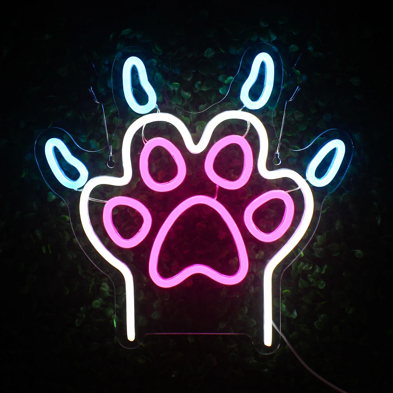 

Dog Paw Neon Sign Pet Led Neon Light For Pet Room children's Room Bedroom Pet Store Neon Dog Paw Prints With ART Wall ​Decor