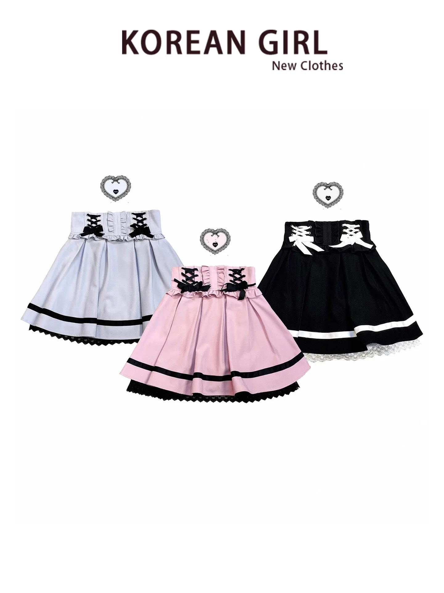 กระโปรงทรงเค้กผ้าลูกไม้สองชั้น สไตล์ Y2K สำหรับผู้หญิง ฤดูร้อน ดีไซน์ผูกโบว์หวานๆ เท่ๆ