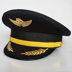 Chapeau de capitaine de marque de créateur, Big Cornice, Casquette d'aviation, Big Gorras du pilote, Para zones bres CasAdvantages zones me, Vente chaude, Courrier gratuit