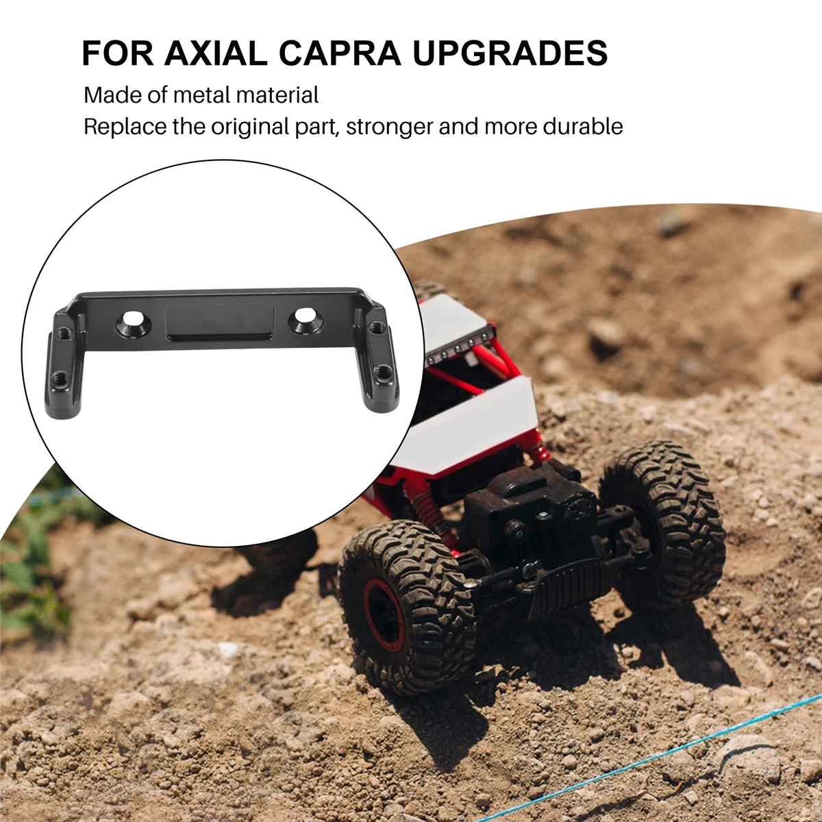 Suporte de montagem servo de metal base fixa servo para axial capra 1.9 utb axi03004 1/10 rc crawler carro peças de atualização