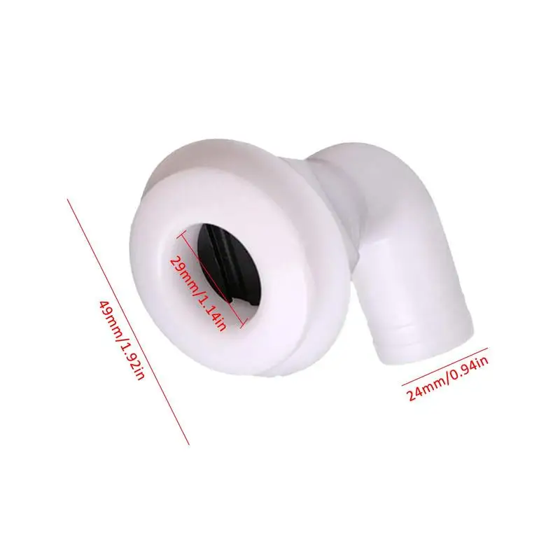 90 Degree Marine Drainage Outlet Yacht Sewage Outlet Reusable Portable Wear-resistant Drain Marine Accessories For Marine Rv